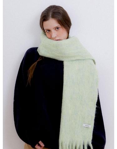 heavy wool color muffler (M036_light green)