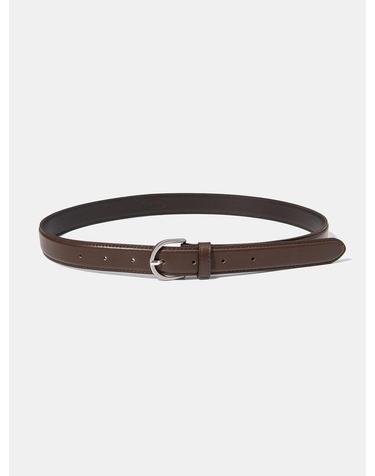 (W) classic round belt (T009_brown)