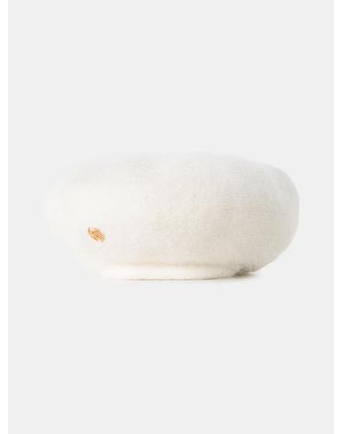 logo pendant angora beret (C031_white)