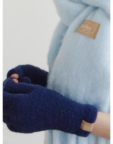 hairy finger hole gloves (G008_navy)