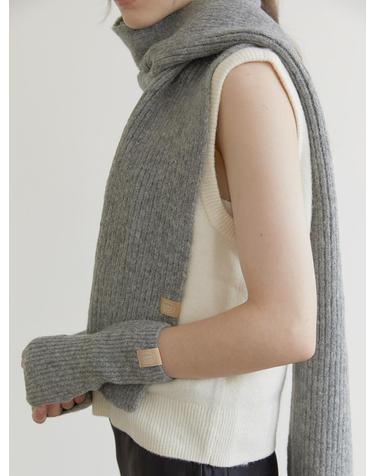 premium muffler warmer set (M025_grey)