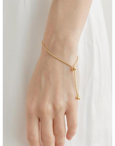 clamp rope bracelet (W005_gold)