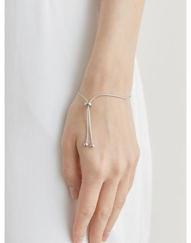 clamp rope bracelet (W005_silver)