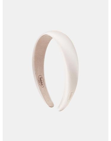 emboss logo satin hairband (H001_ivory)