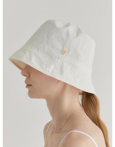 light cotton bucket hat (C005_ivory)