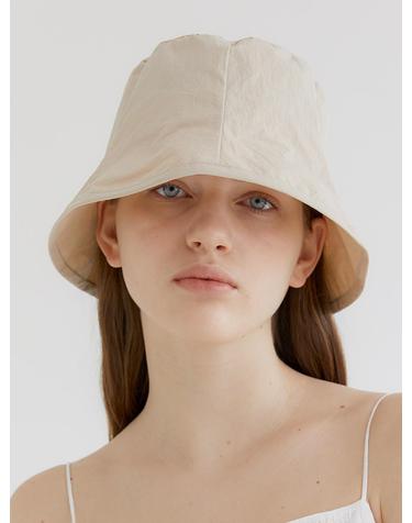 nylon rustle bucket hat (C004_beige)