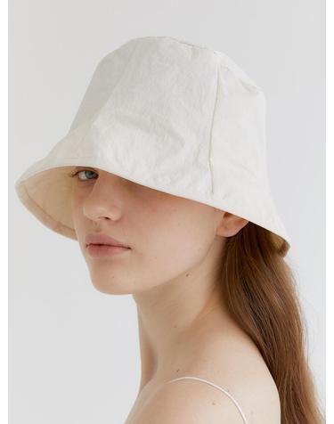 nylon rustle bucket hat (C004_ivory)