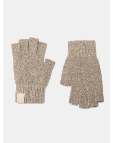 wool fingerless gloves (G002_beige)