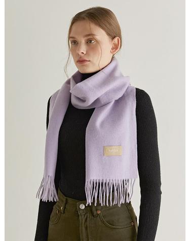 wool color muffler (M007_light purple)