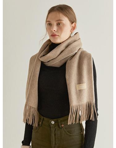 two tone cashmere muffler (M001_dark beige)