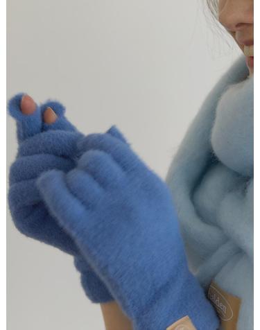 hairy finger hole gloves (G008_blue)