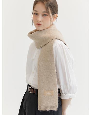 knit wool muffler (M028_beige)