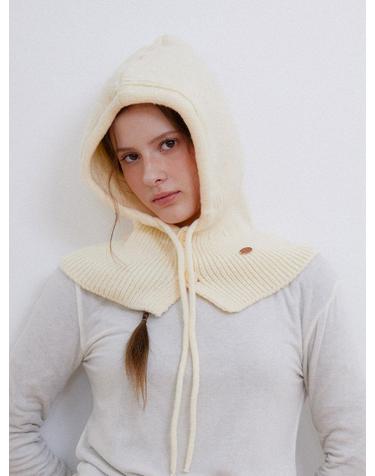 two button string balaclava (C056_ivory)