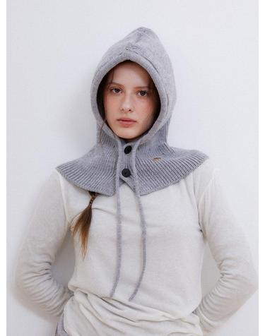 two button string balaclava (C056_grey)