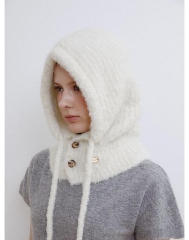 mild hairy balaclava (C057_ivory)