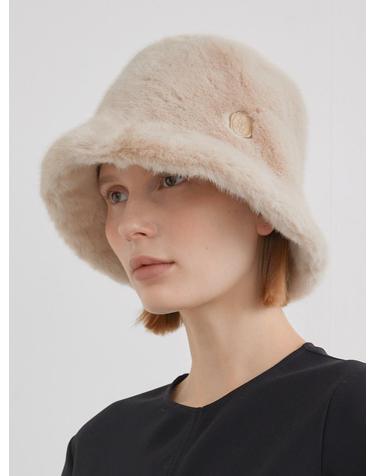 soft fur bucket hat (C065_beige)