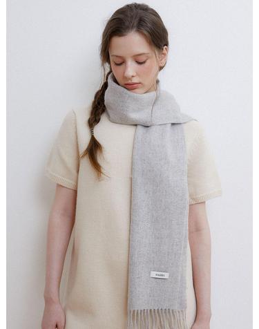 premium pure cashmere 100 muffler (M043_grey)