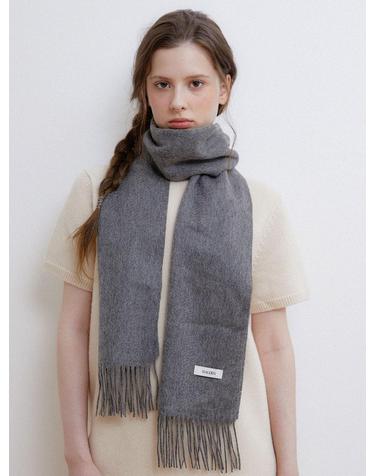 premium pure cashmere 100 muffler (M043_charcoal)