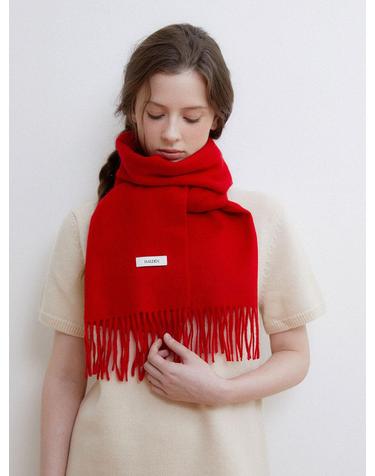premium pure cashmere 100 muffler (M043_red)