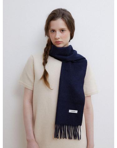 premium pure cashmere 100 muffler (M043_navy)