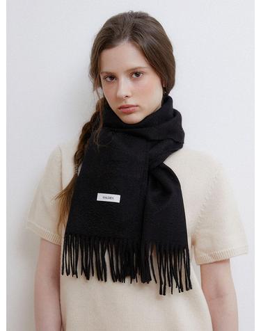 premium pure cashmere 100 muffler (M043_black)
