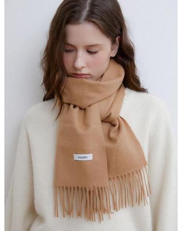 essential cashmere 100 muffler (M044_camel)