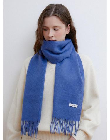 essential cashmere 100 muffler (M044_blue)