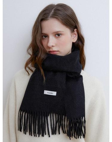 essential cashmere 100 muffler (M044_black)