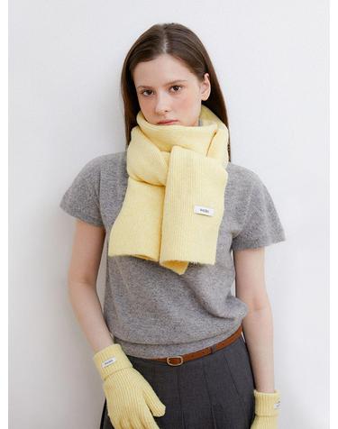 daily winter muffler gloves set (M046_yellow)