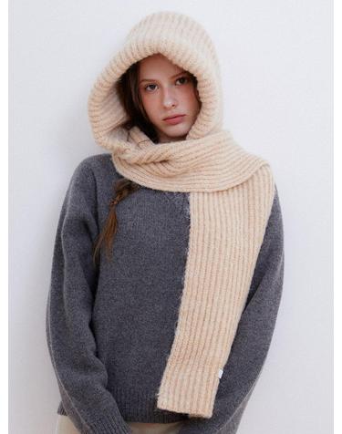 dual knit muffler balaclava (C076_beige)