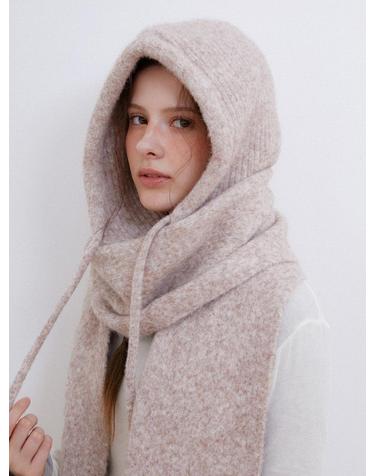 blend balaclava muffler set (M053_beige)