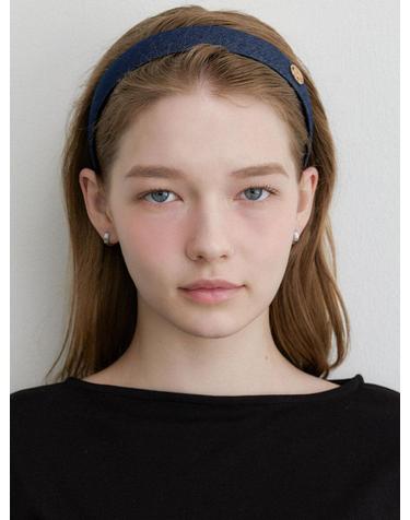 classic denim hairband (H046-dark blue)