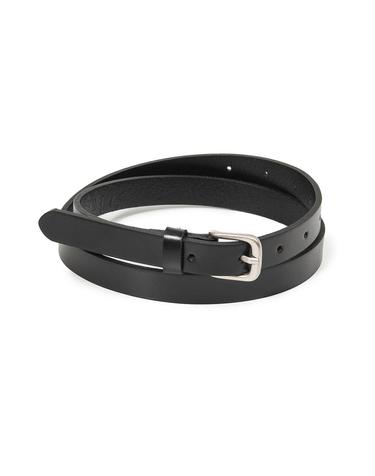 basic square buckle belt (T037_black)