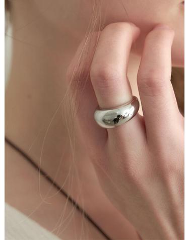 bold round ring (R018_silver)