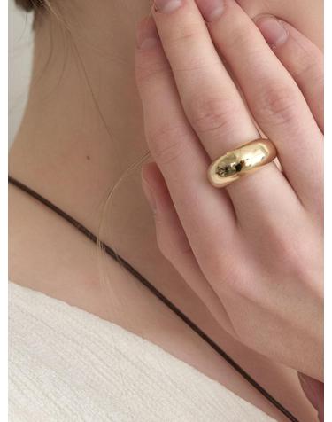 bold round ring (R018_gold)