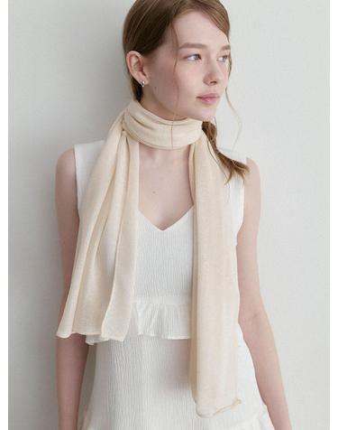 button shawl muffler (M054_beige)
