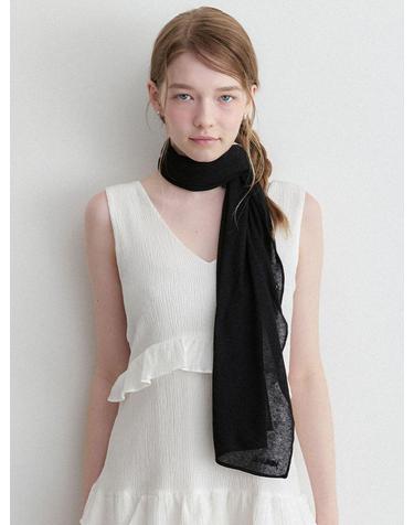 button shawl muffler (M054_black)