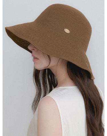 wide pendant bucket hat (C079_brown)
