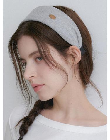 ribbed pendant hairband (H049_grey)
