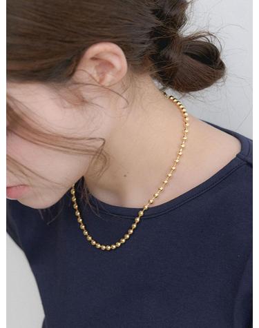 classic ball necklace (N058_gold)