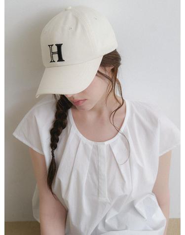 signature H logo ball cap (C081_ivory)