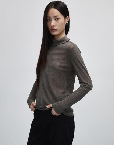 매쉬 기본 하이넥 티셔츠-BC42TS050