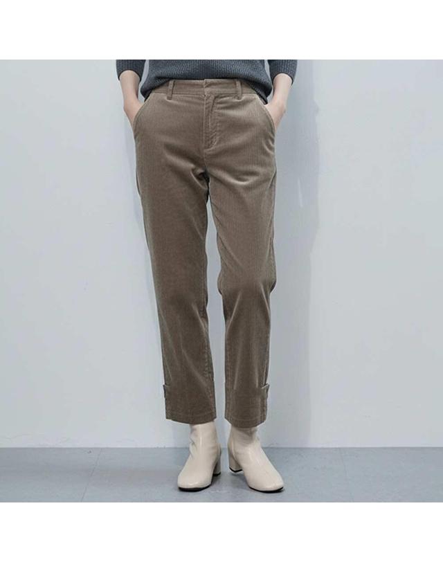 보니스팍스 코듀로이 일자핏 오비 팬츠-BC41SL110 착용컷