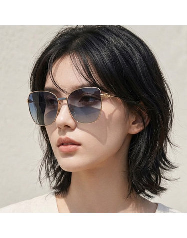 에트로 선글라스 ETRO0021 S 000UY 여자 오버핏 캣아이 골드 메탈 명품
