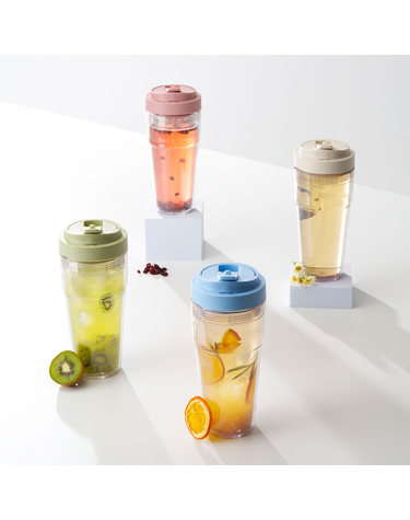 워키 에코젠 이중 진공 보온 보냉 투명 텀블러 750ml (팝업빨대 포함)
