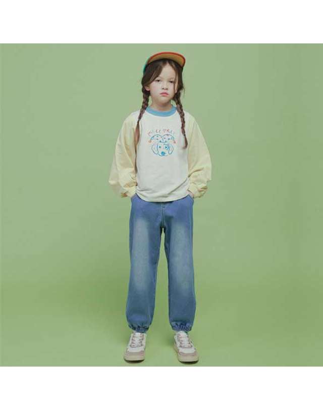 아이러브제이 J858_비싼바지 데님 조거핏 JVSPT47 착용컷