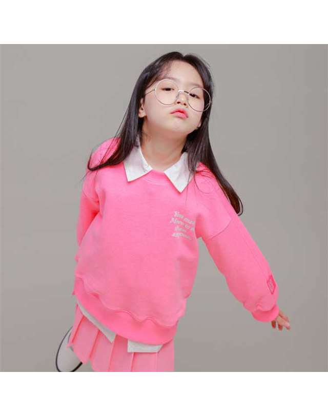 아이러브제이 A.애니원 네온 맨투맨 티 JVSTO88 착용컷