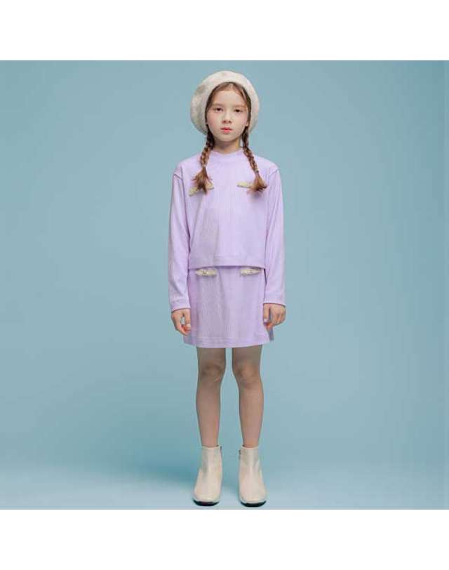 아이러브제이 N.트위드 테이프 상하 SET JVSSE61 착용컷