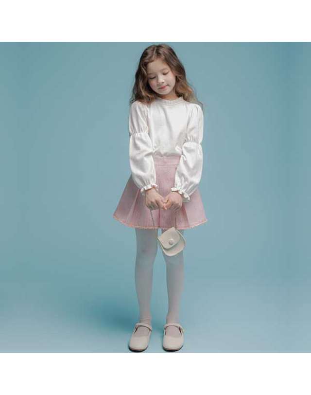 아이러브제이 N.베니 소매 셔링 티 JVSTO65 착용컷