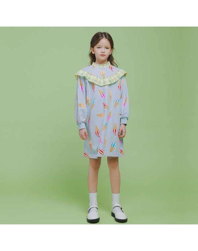 아이러브제이 M.프릴 아이스크림 원피스 JVSOP46 착용컷